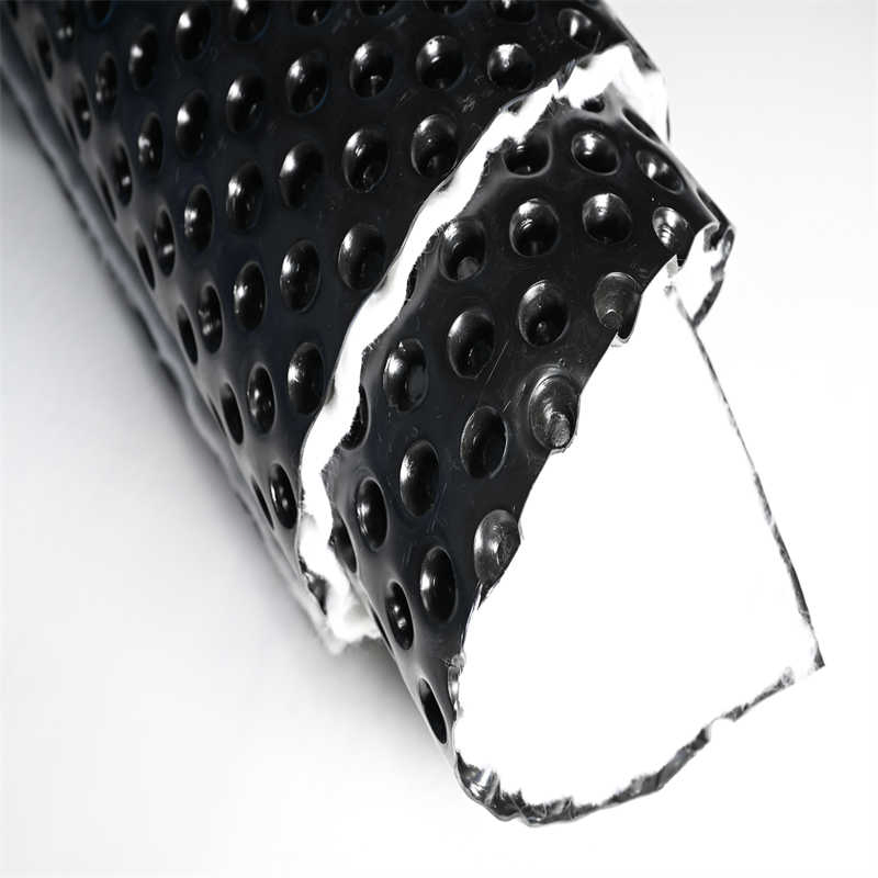 12mm 15mm HDPE Dimpled Sheets Drainage 1mm Thick Geocomposite