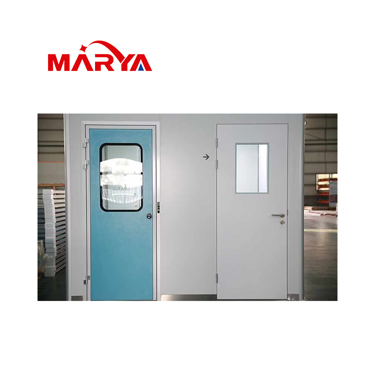 Marya Glass Emergency Eixt Door for safety in Prefabricated Cleanroom and Laboratory