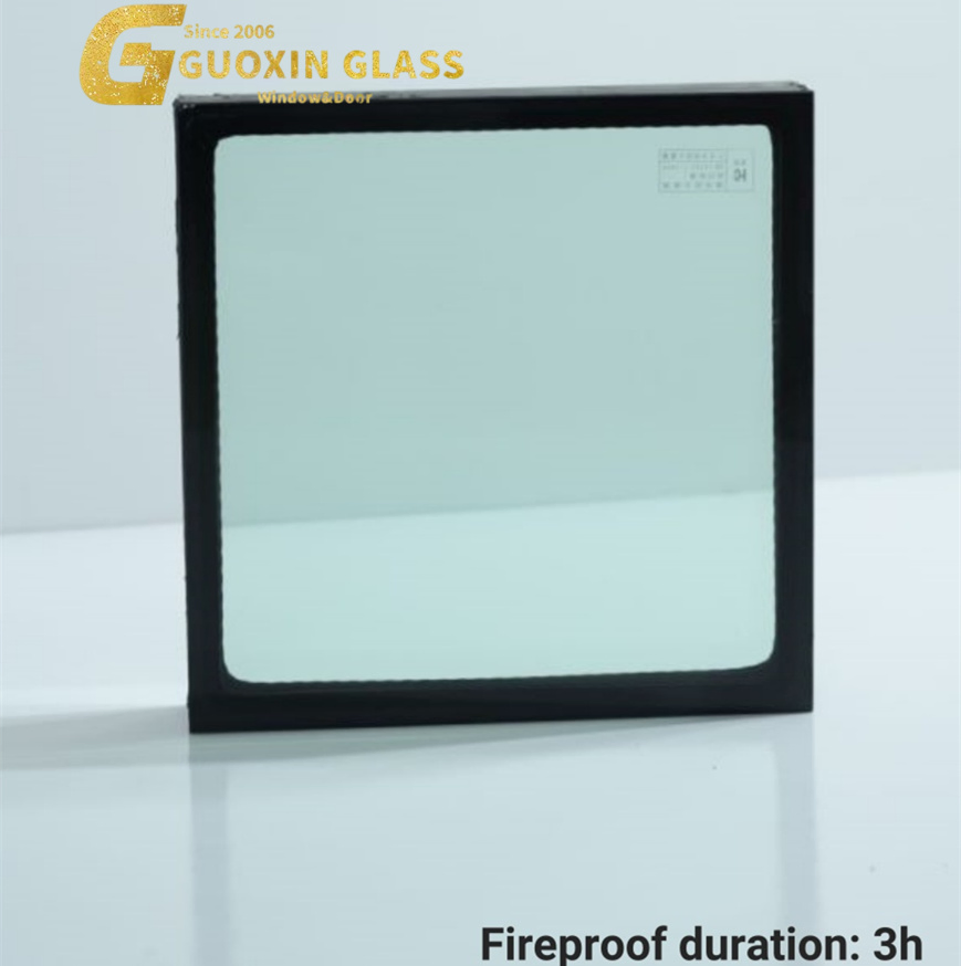Guoxin Fireproof Glass 3.0h 35mm Waterproof Soundproof Features