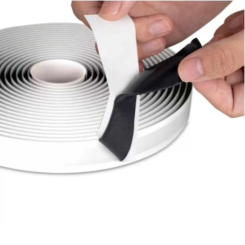 Outdoor Waterproof and Sealing White Double Sided Putty Tape Rubber Butyl Caulking Tape for Repairing Roof Leaks