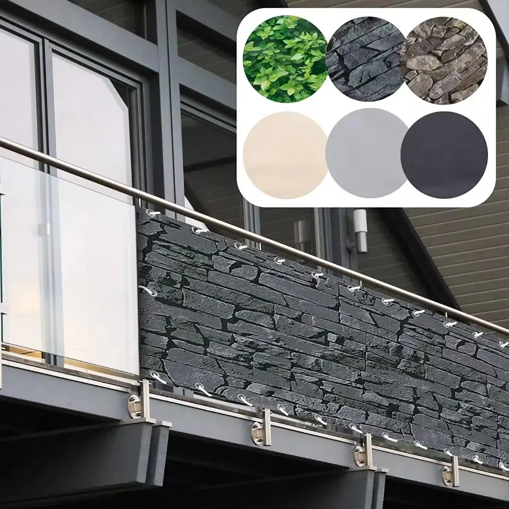 Privacy Screen Cover Decoration for Balcony Railing Terrace and Garden