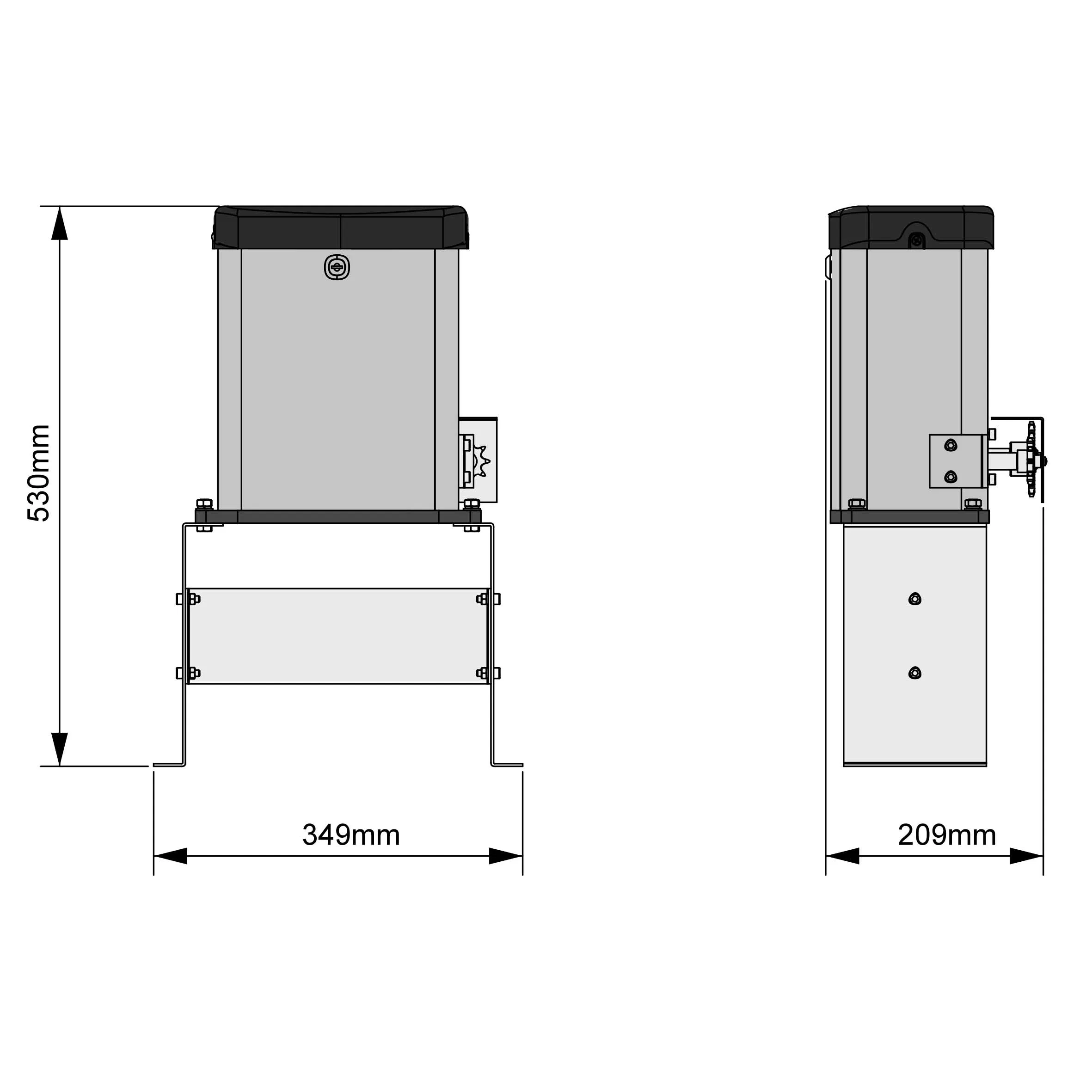 Gear Drive Sliding Gate Opener