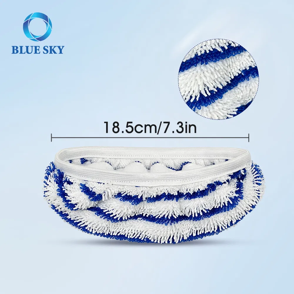 Mop Pad Zr005801 Replacement Fits for Rowenta Clean&Steam Zr005801 Ry7/Ry8 Series Mop