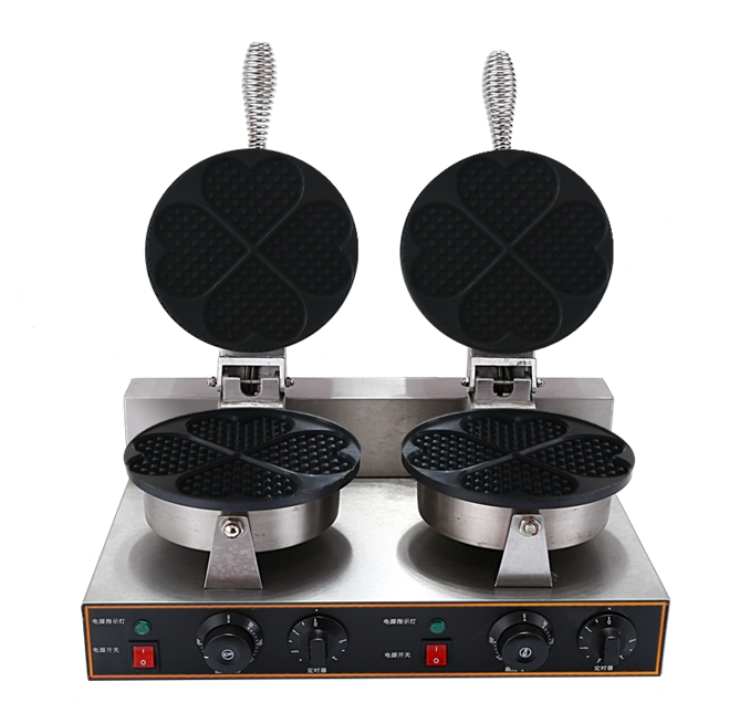 Hf-X5-2 Electric Stainless Steel Two Plate Waffle Maker Machine with CE