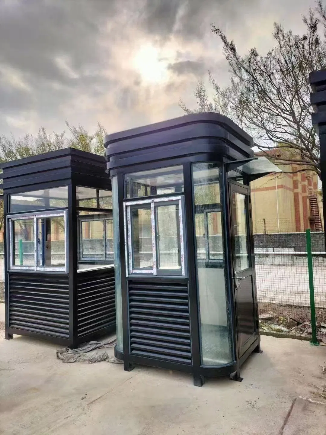 Mobile Prefabricated Security Box Portable Security Booth