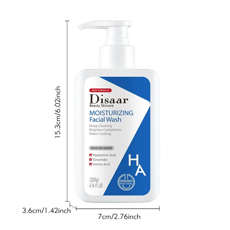 Wholesale Hyaluronic Acid Face Cleanser ODM/OEM Deep Cleansing Pore Cleaner Foam Cream Moisturizing Facial Wash