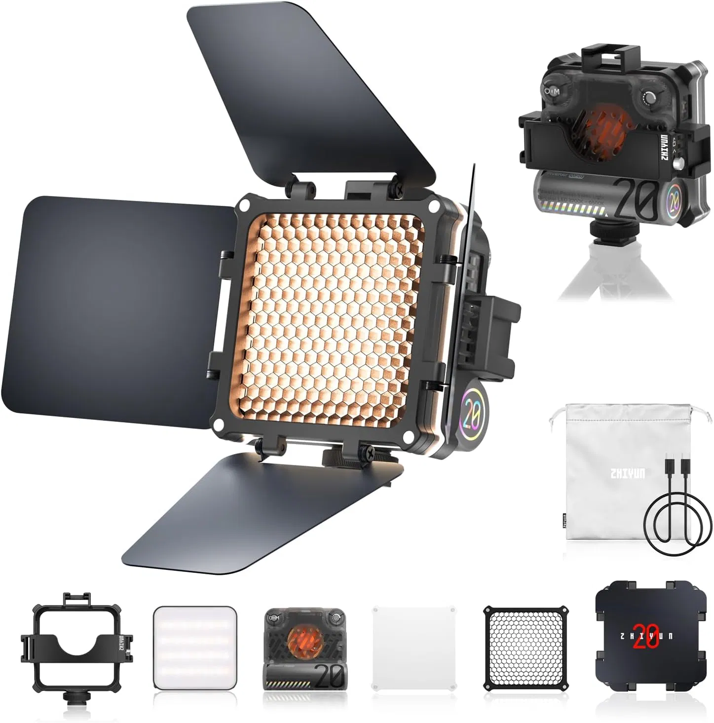 Видеосвет ZHIYUN Fiveray M20 Bi-Color, 20W