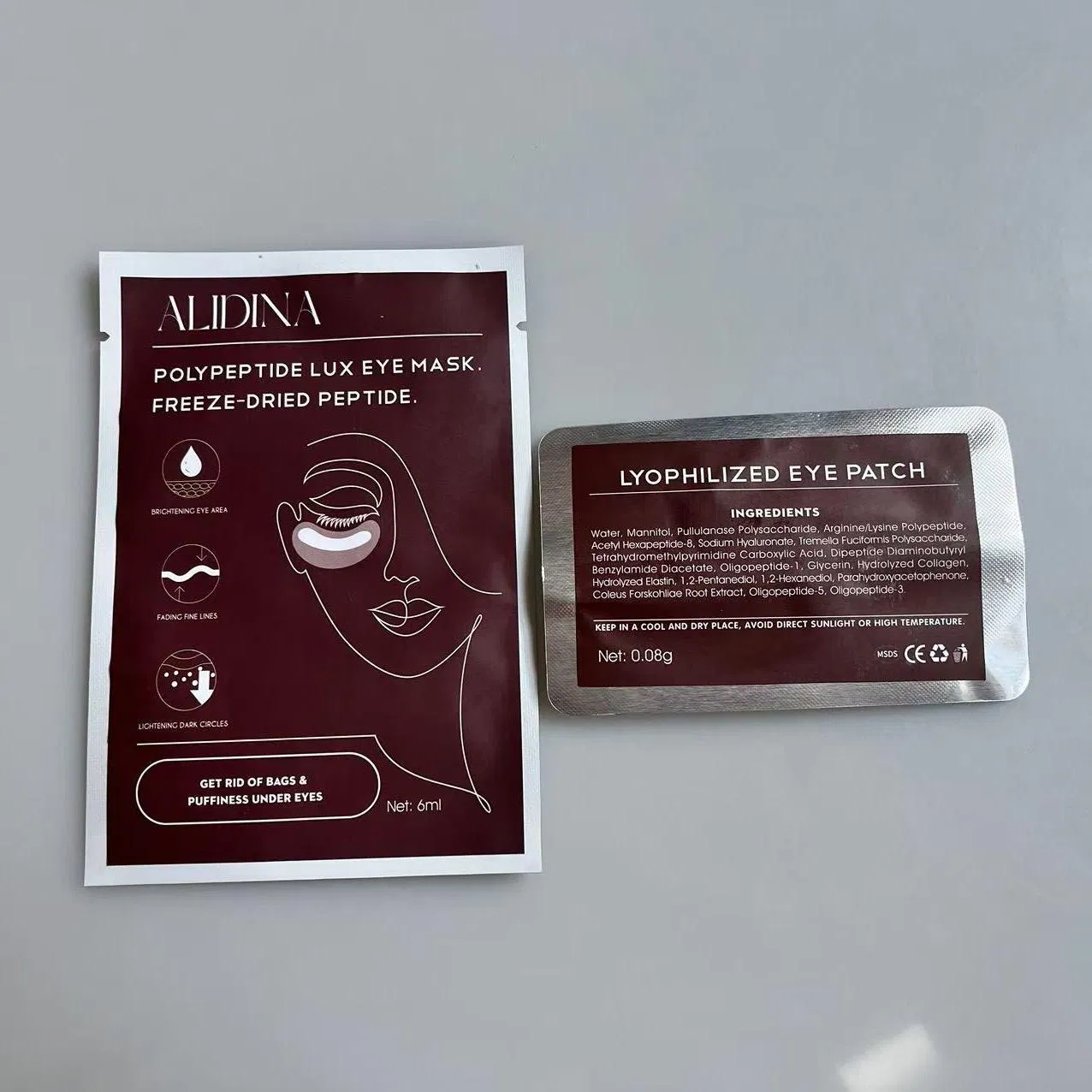 Alidina Freeze-Dried Powder Eye Mask Eliminate Eye Bags Wrinkles Dark Circles