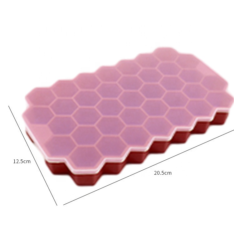 Силиконовая форма для льда с крышкой, 37 ячеек