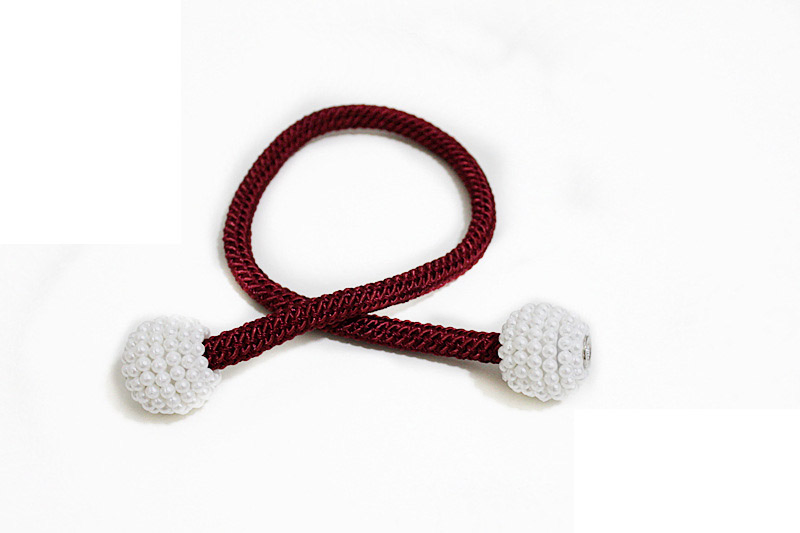 2PCS Pearl Magnetic Curtain Clip Curtain Holders Tie Back Buckle Clips Hanging Ball Buckle Tie Back Curtain Decor Accessories