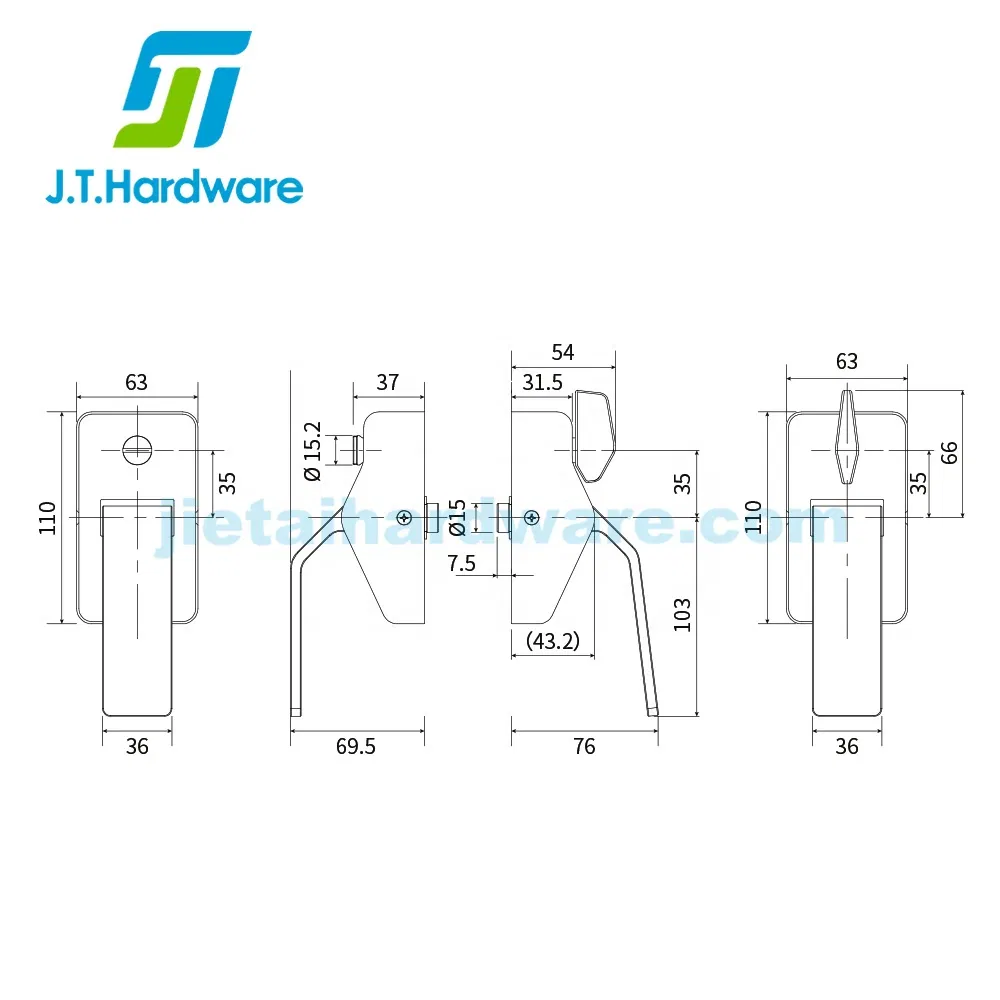 Commercial Hospital Ada Passage Cylindrical Push Pull Latch Wooden Door Handle