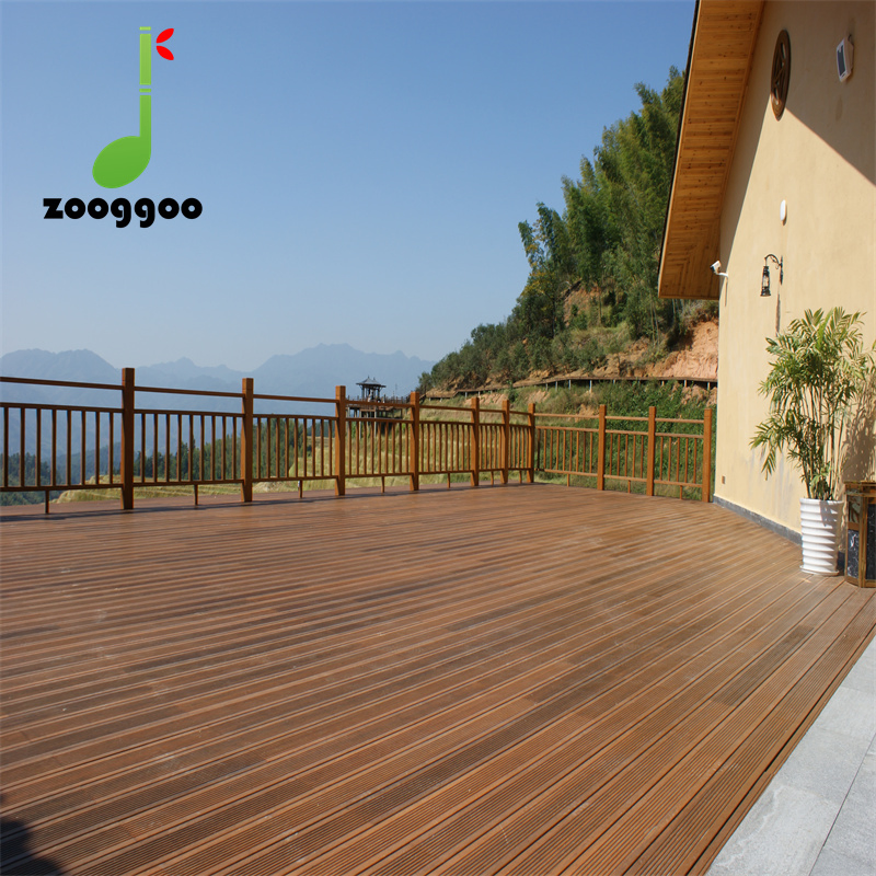 Террасная доска из бамбука высокой прочности для коммерческих зон