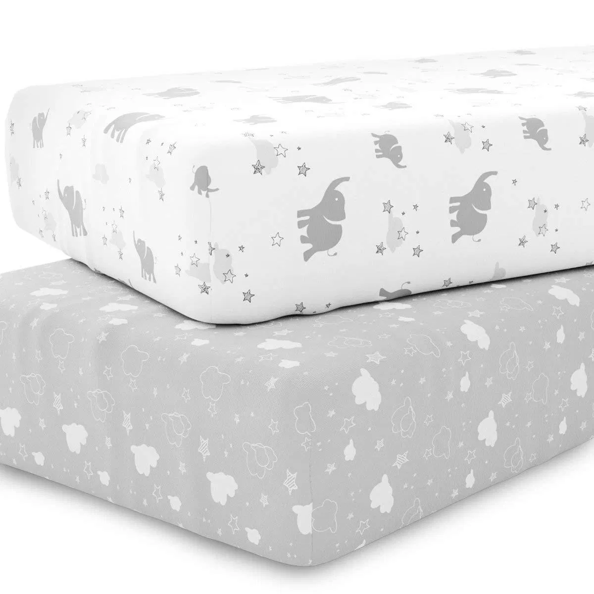 Crib Sheets Baby Crib Fitted Sheet for Standard Size Crib and Toddler Mattress Sheet