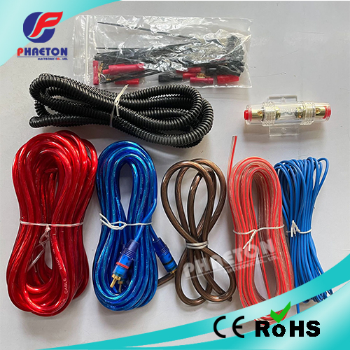 Car Audio Amplifier Installation Wiring Kit 0 Gauge 4 Gauge 8 Gauge
