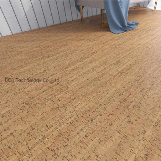 Custom Self-Adhesive Click Lock Cork Floor Yoga Studio Gym Insulated Cork Floor Soundproof
