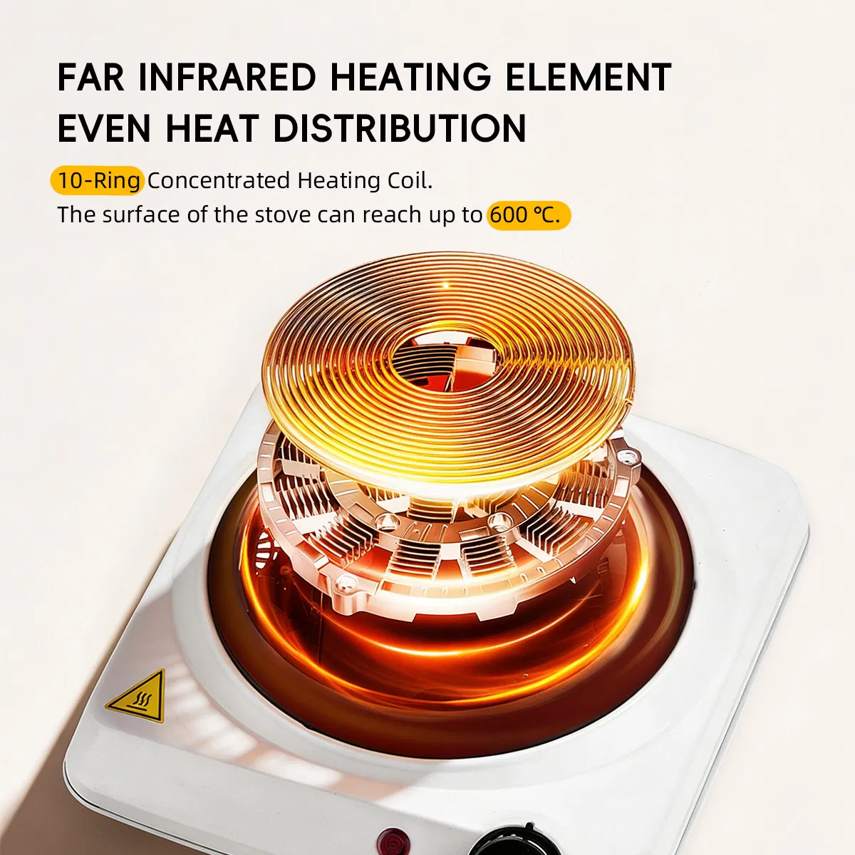 High-Power 1200W Infrared Ceramic Cooking Hob for Efficient Meals
