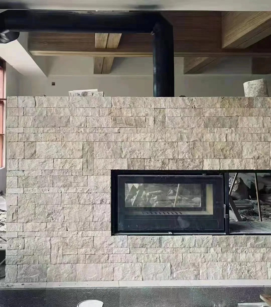 Travertine Stone Veneer, Stone Panel, Travertine Ledgestone for Wall Decor