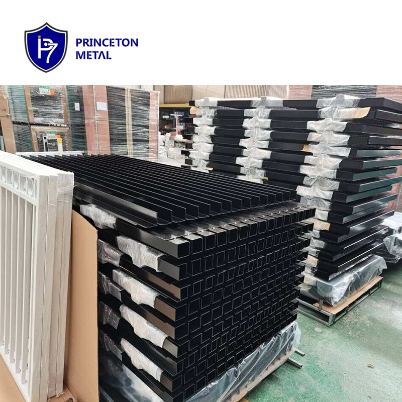 Decoration Powder Coating Metal Privacy Screen UV Aus Compatible Aluminum Vertical Blade Fence L Shaped Fin Right Angle Fencing for Australia Project