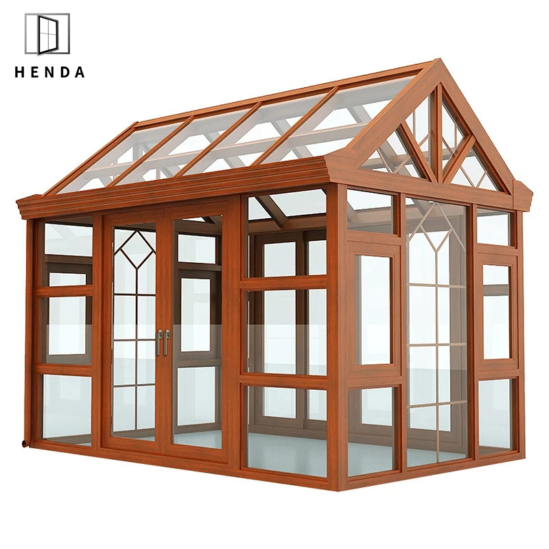 High Quality Water Proof Sunroom Glass House Prefabricated Glass House Prefabricated Glass Sunroom