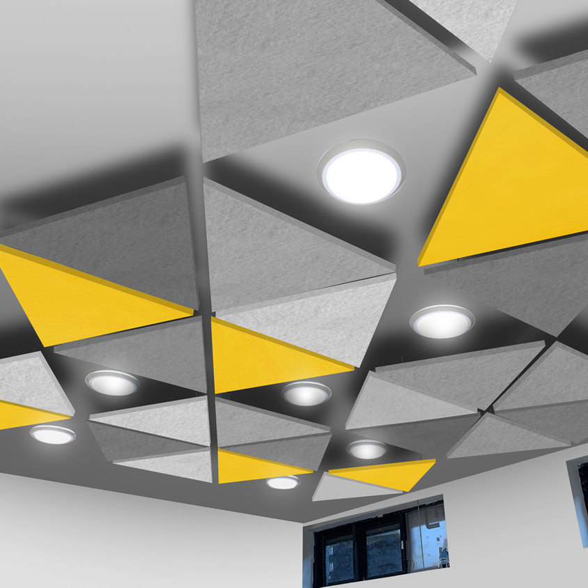 Sound-Absorbing Fire Protection Fiberglass Acoustic Panel and Soundproof Wall Panel for University Class Room