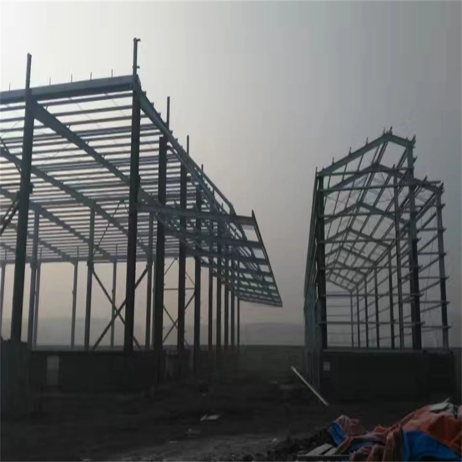 Cheap Price Construction Building Pole Barn Steel Frame Metal Building Prefabricated Prefab Warehouse Steel Structure