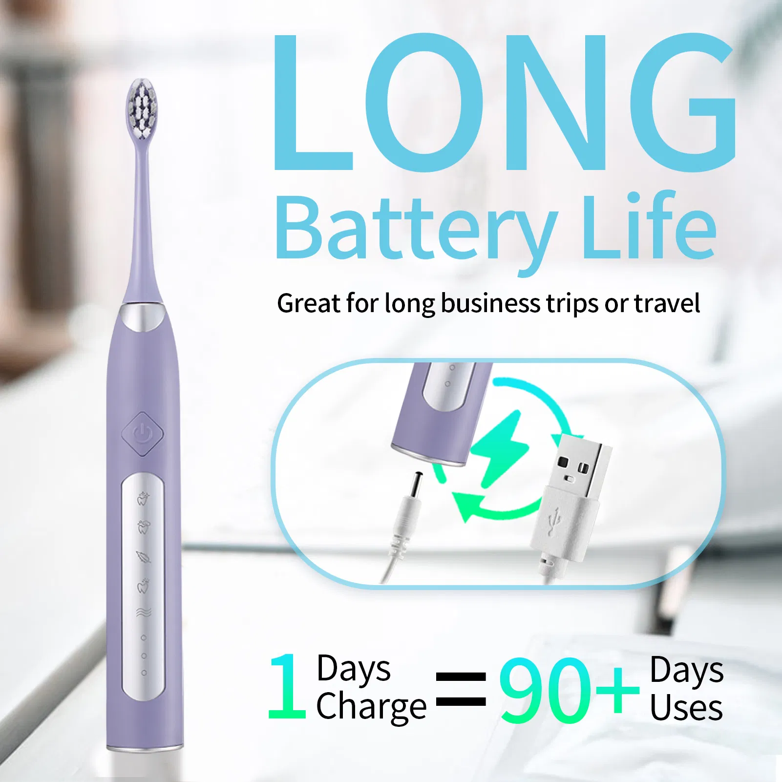 Factory Price Wholesale Low Price Waterproof Electric Toothbrush with 5 Modes