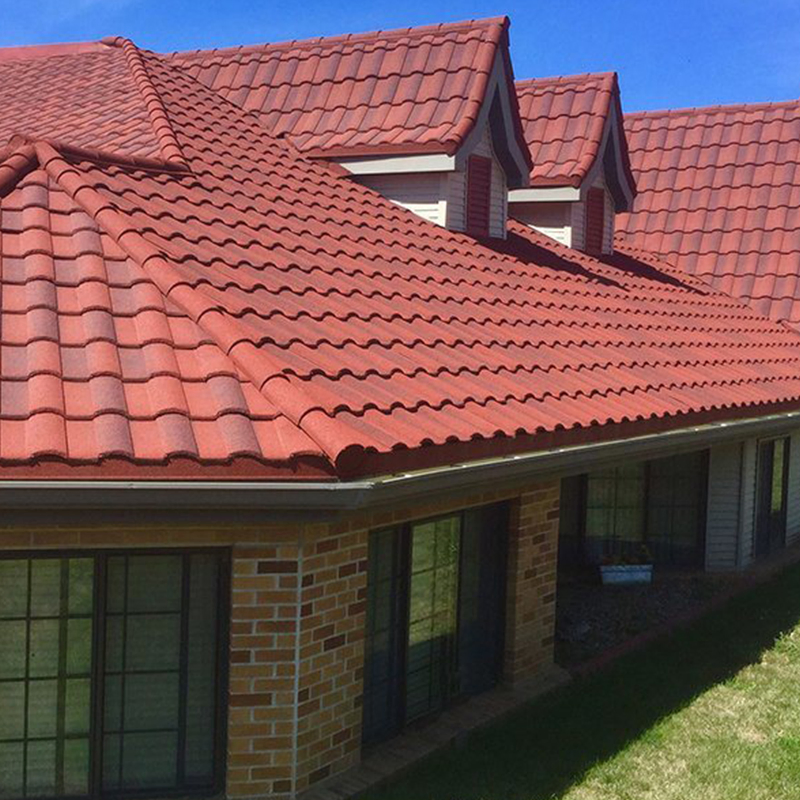 Bond Tile Type Color Stone Coated Metal Roof Tile