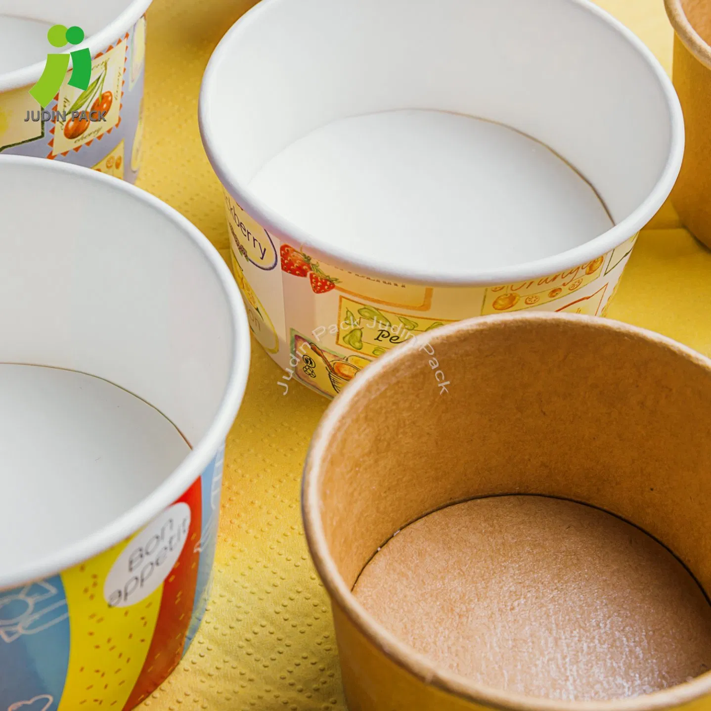 Takeaway Ice Cream Disposable Cup with Lid