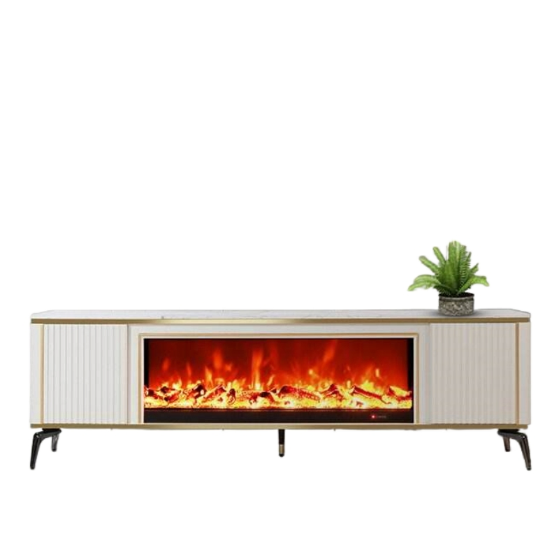 New Fashion Elegant Wall-Mounted Home Appliance Home Furniture TV Stand Fireplace