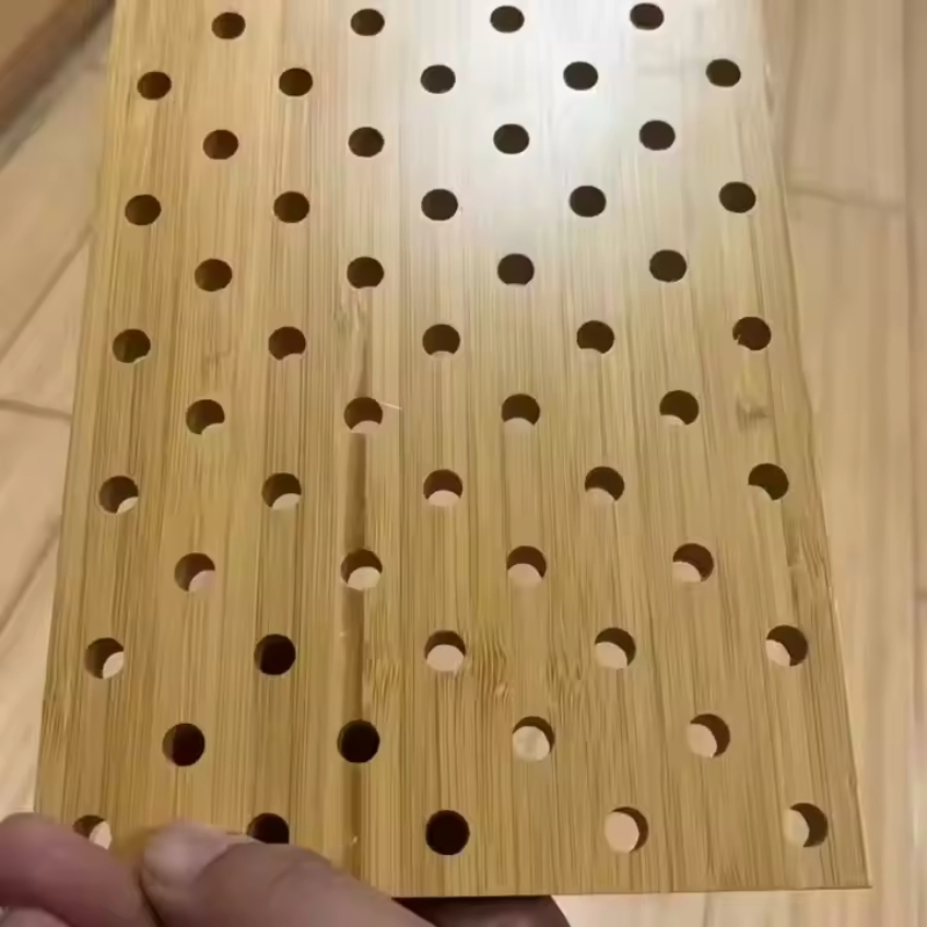 Bamboo Recording Studio Wall and Ceiling Sound Absorbing Acoustic Perforated Panel
