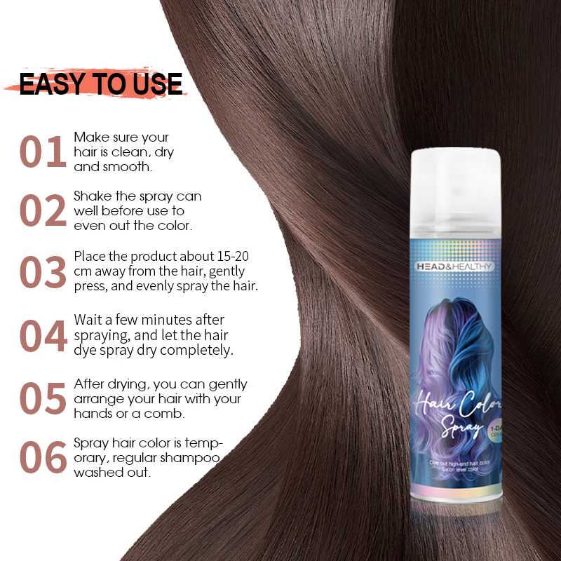 Colorful Colour for Hair with Moisturizing Hair Dye Shampoo Formula