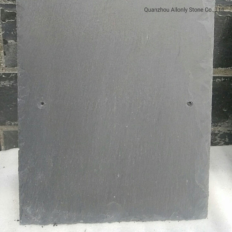 Natural Split Surface Cheap China Black Slate Roof Tiles for Villa Decoration