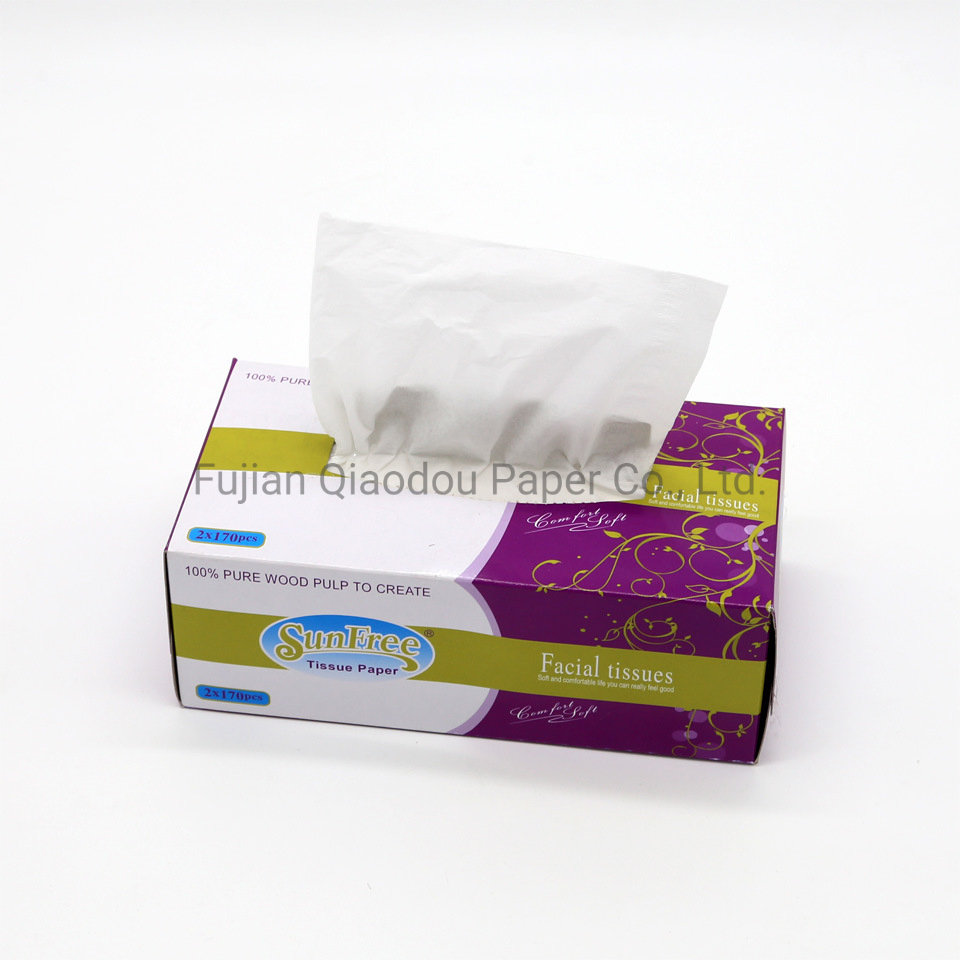 Factory Embossed Box Pure Virgin Wood Pulp Tissue