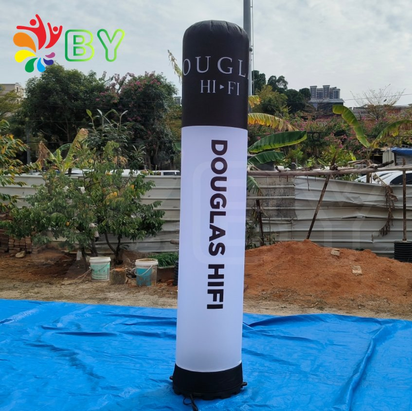 Advertising Inflatable Column with LED Light for Decoration with Factory Price
