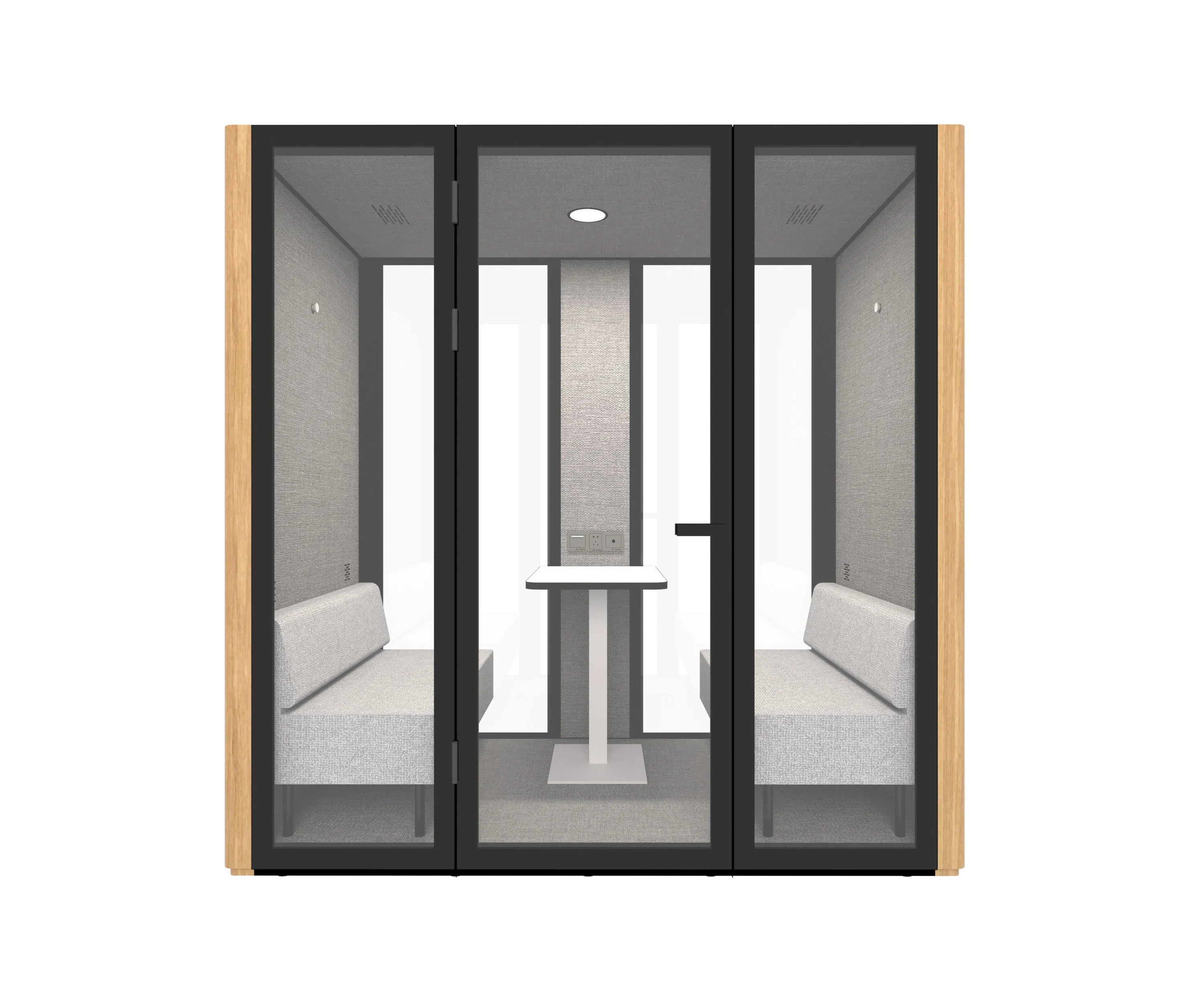 UL-Certified 15m Soundproof Meeting Pod - Mobile Office Booth W/ 4-Fan Ventilation & 10mm Safety Glass (Enterprise-Grade)