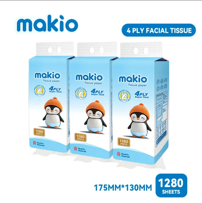 Wall Hanging Premium Facial Tissue Paper Manufacturer Using 100% Virgin Wood Pulp Material