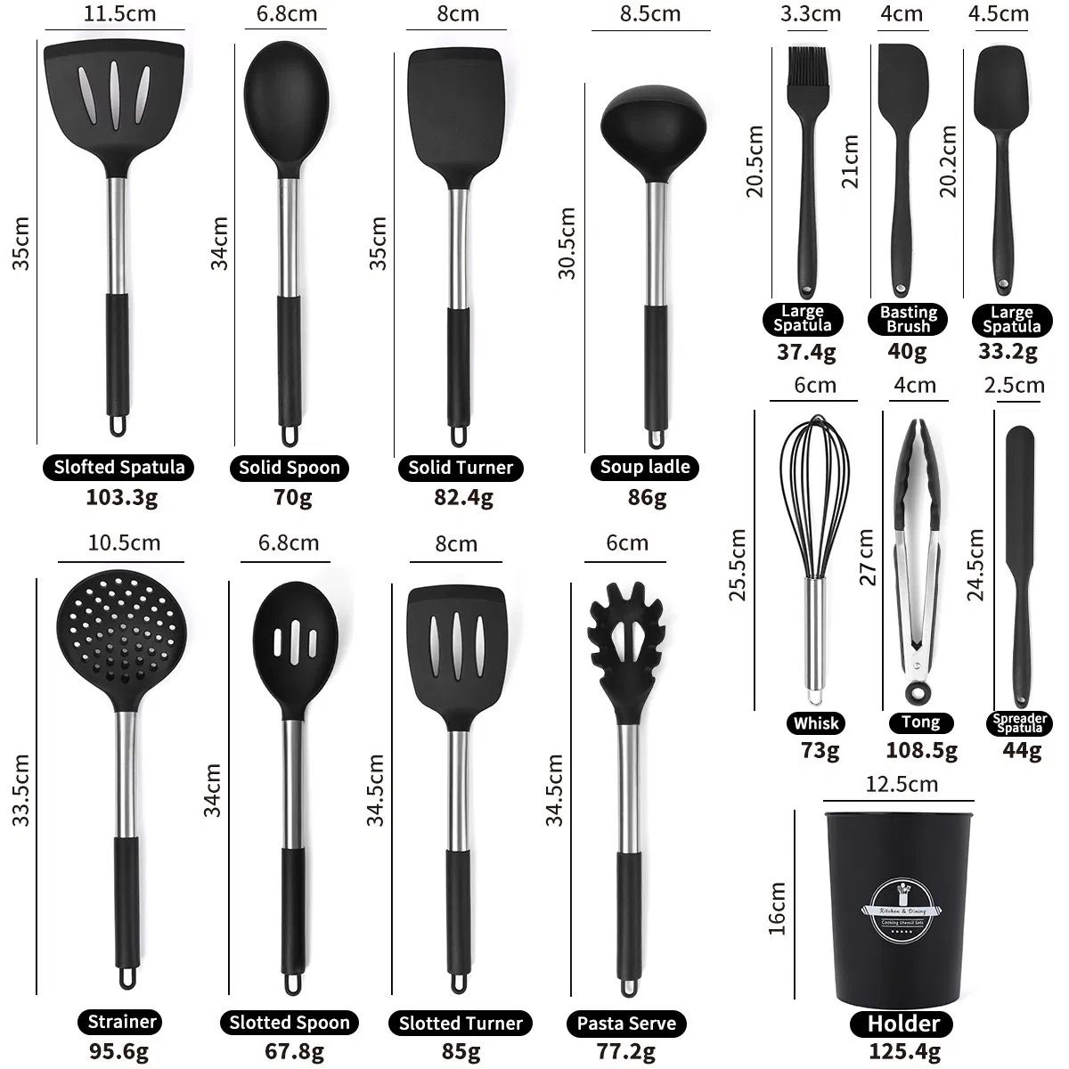 Silicone Kitchenware Baking Accessories Set with Muffin Cups Silicon Kitchenware