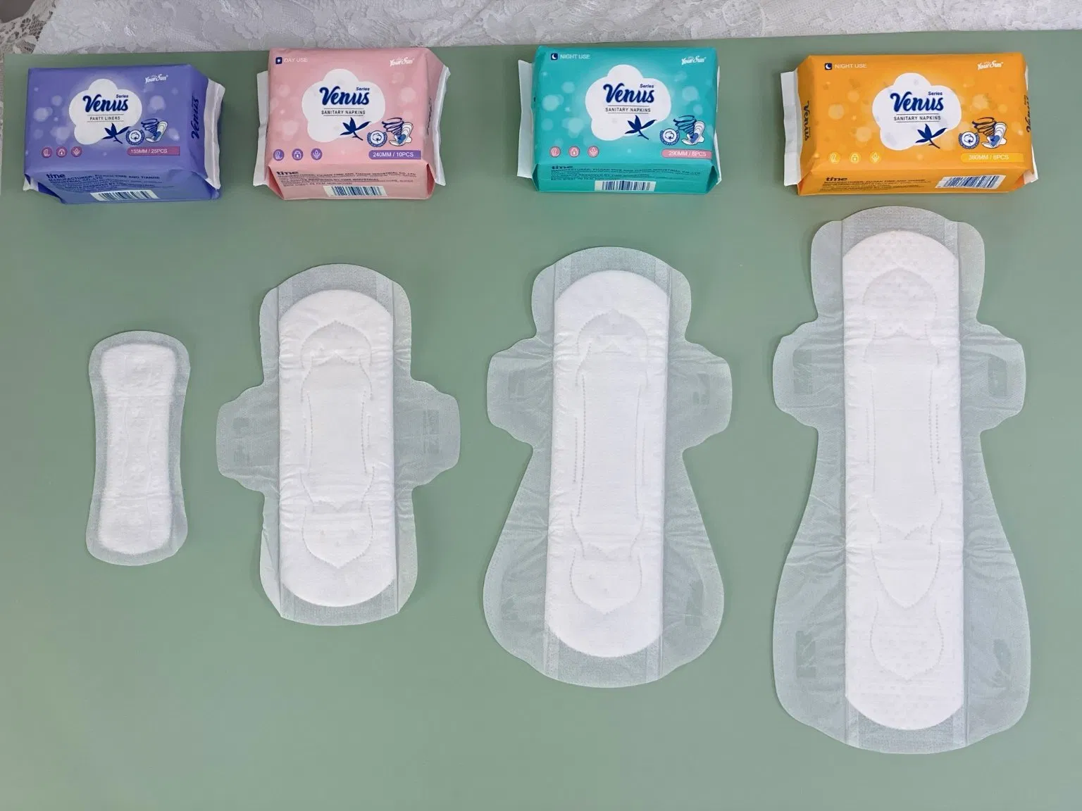 Ladies Sanitary Products Cotton Sanitary Napkins Lady Use