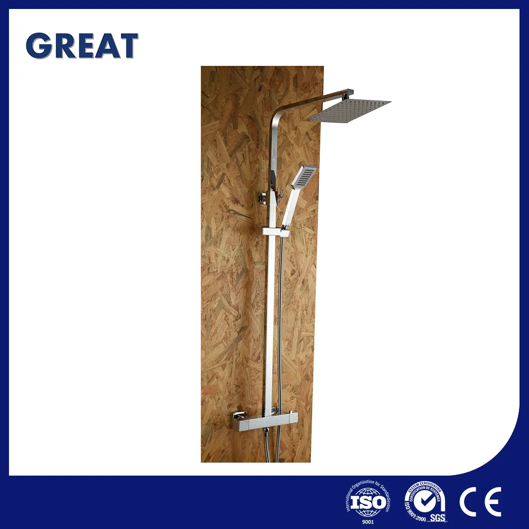 Great Outdoor Shower Faucet Sample Available Shower Towers & Columns China Gl78002sk Thermostatic Shower Kit Set Contemporary Shower Column Set White Supplier