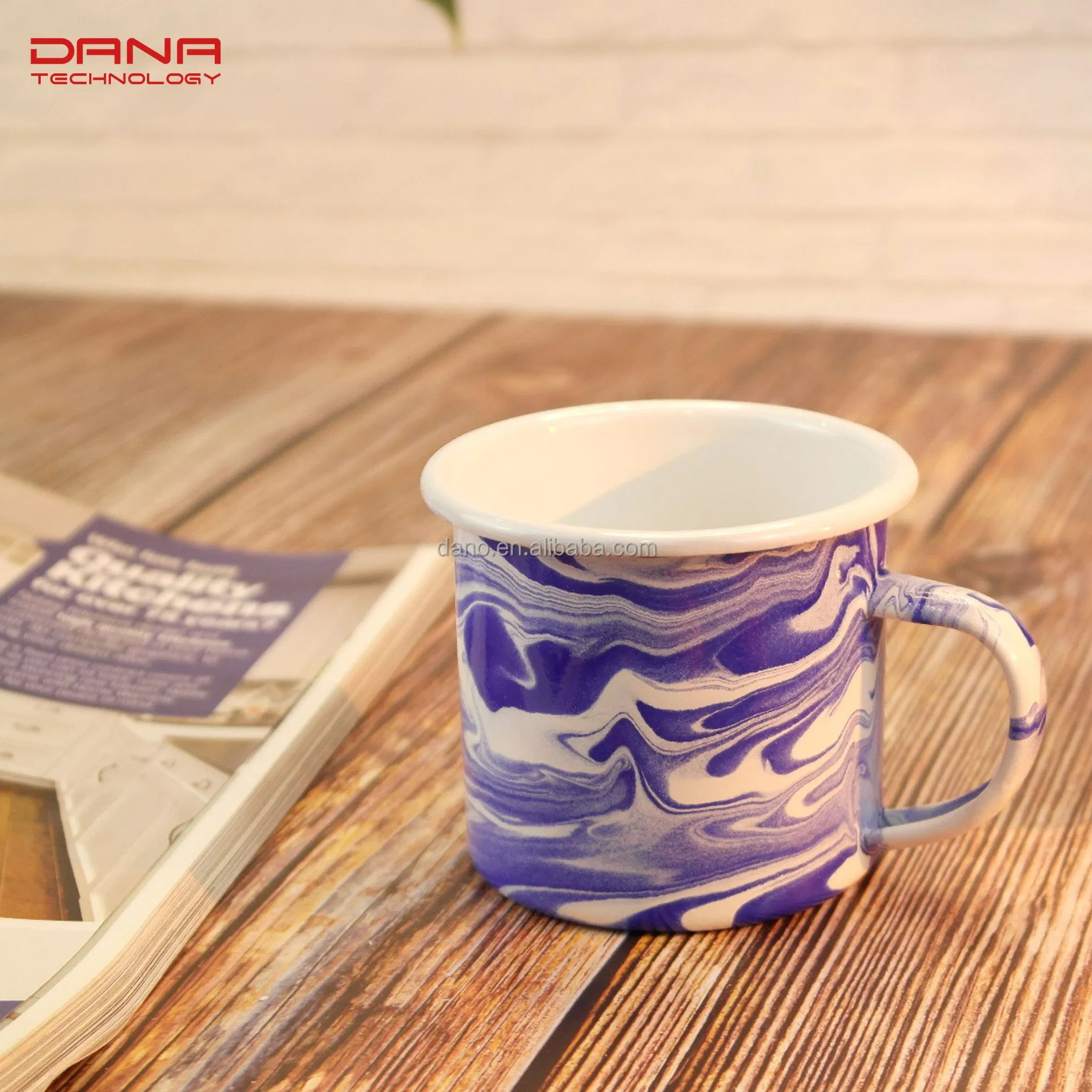Popular Custom Mug Sublimation Logo Printed Sublimation Enamel Mug Set Camping White Coffee Enamel Cup Mug for Printing