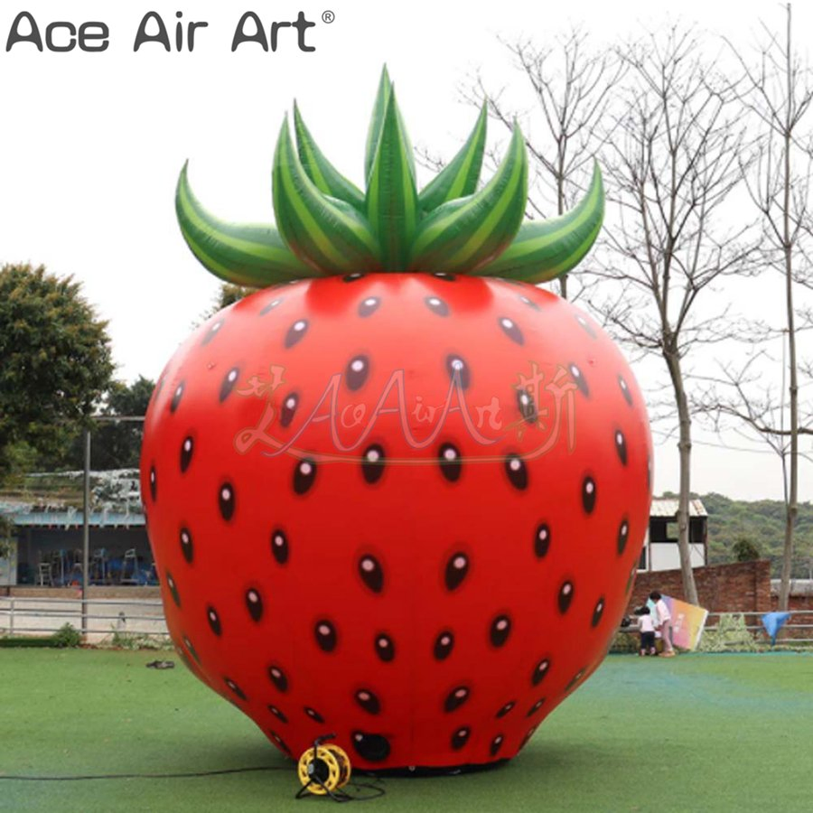 Inflatable Halloween Skull Air Strawberry Ghost Fruit Skulls Model for Holiday Decor