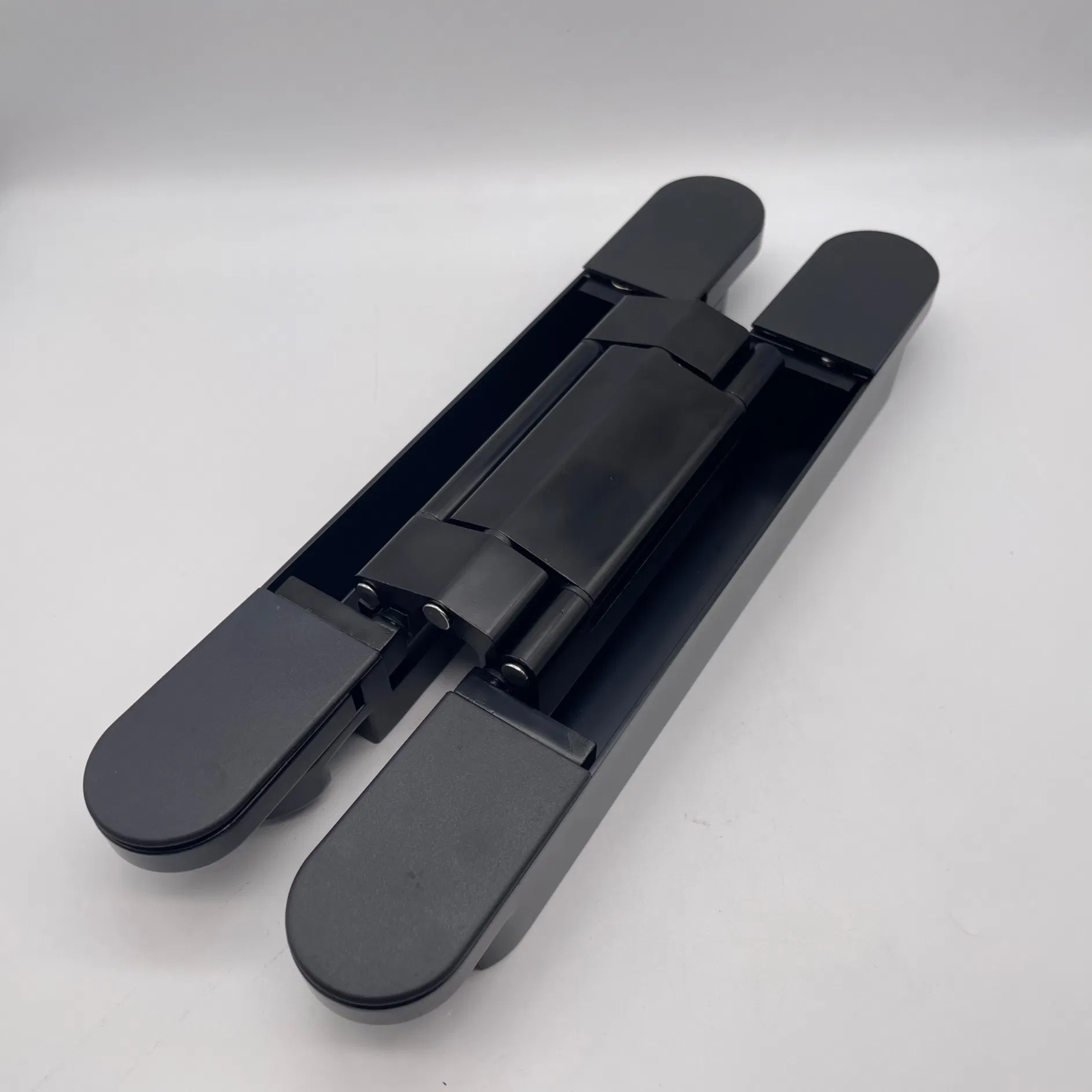 Black Invisible Hinge Zinc Alloy 3D Adjustable Concealed Door Hinge