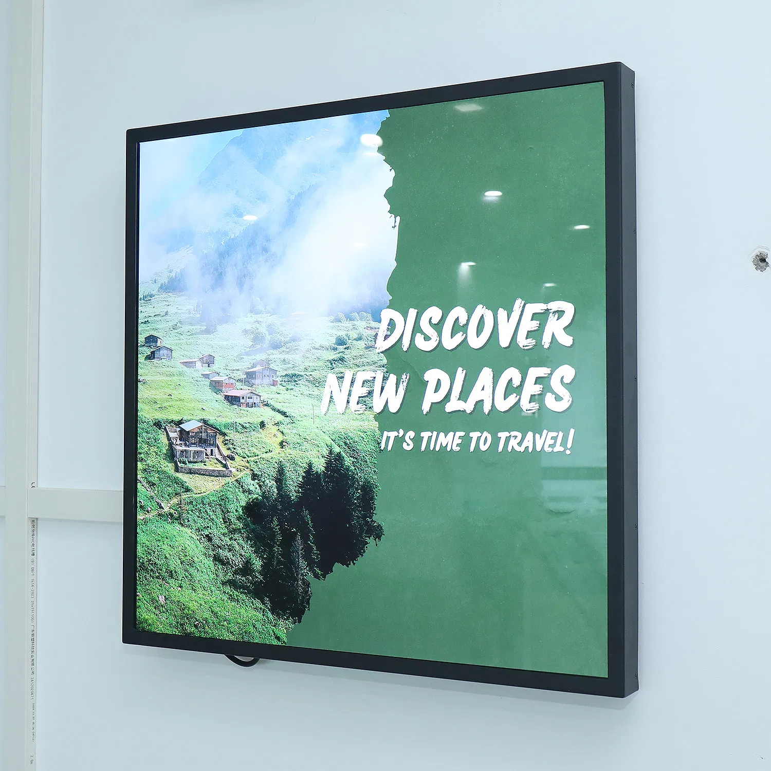 Customize Size Stretched Bar LCD LED Display Wall Mount Advertising Shelf Monitor Long Strip LCD Digital Signage Kiosk Commercial Enquipment with Touch Screen