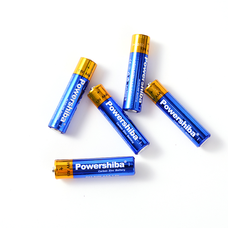 Non-Rechargeable Dry Cell Battery 1.5V AAA Am4 Lr03 No. 7 Alkaline Battery for Electric Cars, Toys, Camera