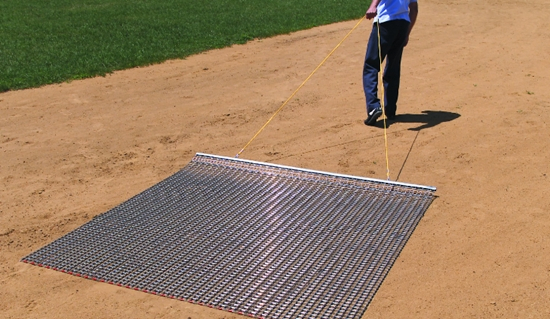 Zinc Plate Heavy Duty Farm Garden Driveway Lawn-Leveler Steel Rake Drag Mat