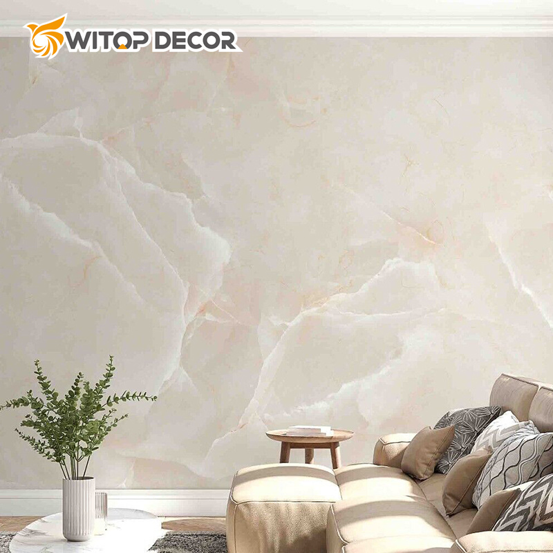 Waterproof Interior Wall Decoration PVC UV Marble Sheet Wall Panel