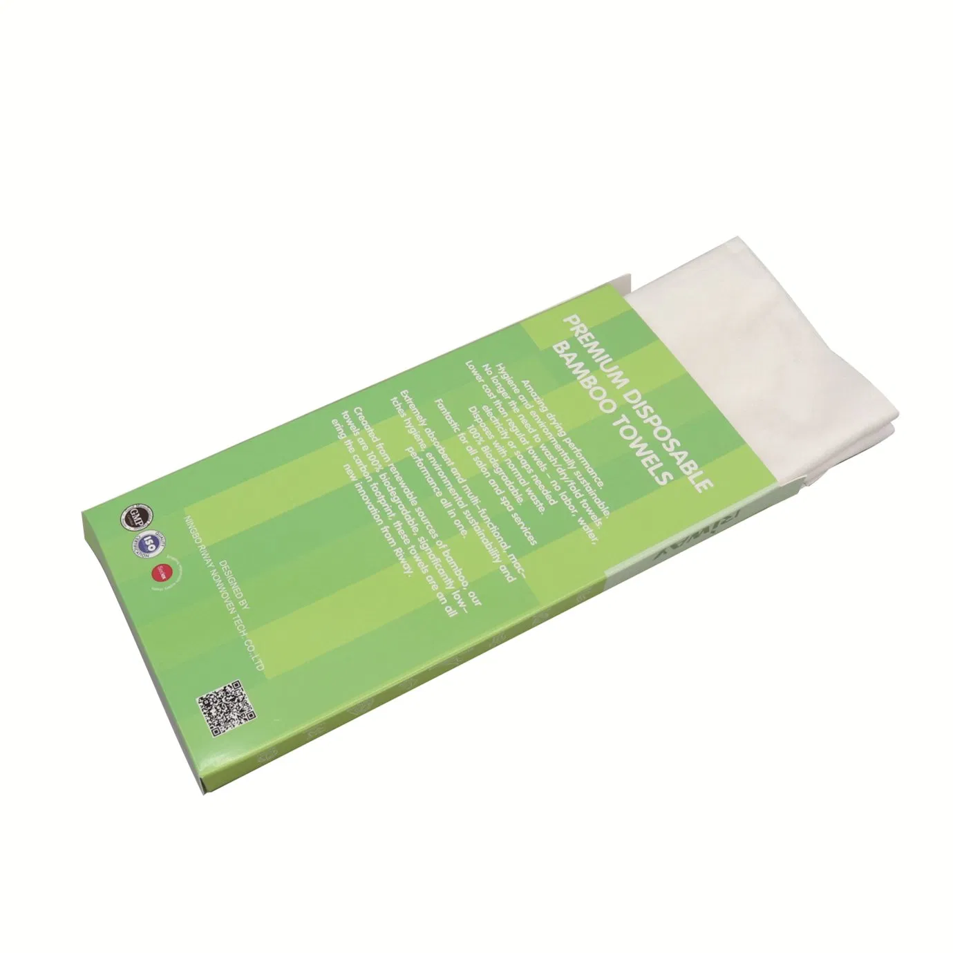 Disposable Biodegradable 100% Plant Based Bathing Salon Towels for SPA
