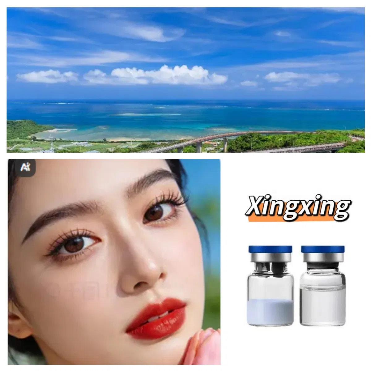 Premium Xingxing Brand China Origin Copper Peptide Ghk-Cu Bulk Peptide