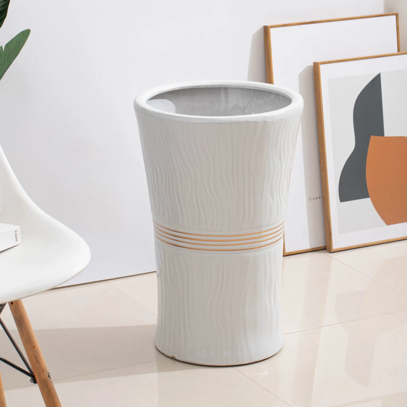 Керамический цветочный горшок 24 дюйма для крупных растений