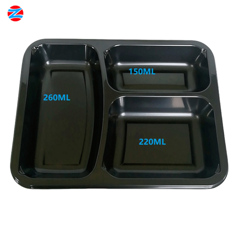 Food Grade Disposable Cpet Tray Plastic Fast Food Package Tray Cpet Tray Manufacturers
